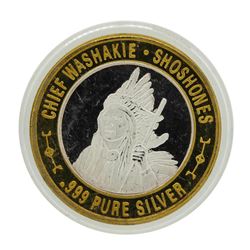 .999 Silver Limted Edition Native American Series $10 Limited Casino Gaming Toke