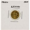 Image 1 : 1825 Mexico 1/2 Escudo Gold Coin