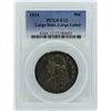 Image 1 : 1834 Capped Bust Half Dollar Coin Large Date Large Letter PCGS F12