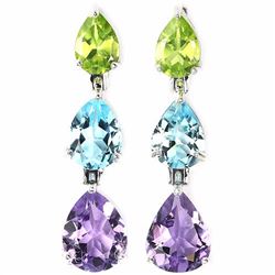 Natural Multi Gemstone EarRing