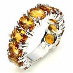 Natural Yellow Citrine Ring