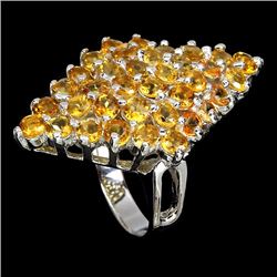 Natural Yellow Citrine Ring