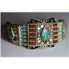 Image 1 : Tibet Hand Made Coral & Turquoise Bracelet
