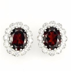 Natural Mozambique Garnet Earrings