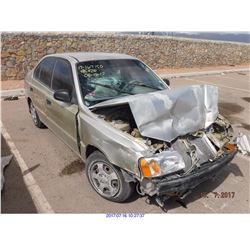 2000 - HYUNDAI ACCENT // REBUILT SALVAGE