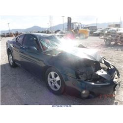 2006 - PONTIAC GRAND PRIX // SALVAGE TITLE