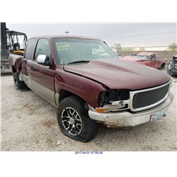 2001 - CHEVROLET SILVERADO 1500 // PARTS ONLY
