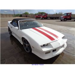 1991 - CHEVROLET CAMARO // SALVAGE TITLE