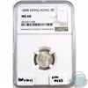 Image 1 : Hong Kong; 1898 5-cent NGC Certified MS-66. Tied for 2nd finest, with population of 10 and only one 