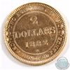 Image 1 : Newfoundland 1882H Two Dollar Gold Almost Uncirculated