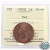 Image 1 : 1-cent 1898H ICCS Certified MS-64 Red