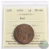 Image 1 : 1-cent 1899 ICCS Certified MS-64 Red