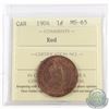 Image 1 : 1-cent 1904 ICCS Certified MS-65 Red