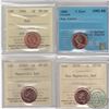 Image 1 : 1-cent 1966 ICCS Certified MS-66 Red, 1969 CCCS Certified UNC-66 Red Cameo, 2006P Magnetic ICCS MS-6