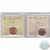 Image 1 : 1-cent 1995 & 1997 ICCS Certified MS-67 Red. 2pcs
