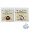 Image 1 : 1-cent 2003 Gold ML ICCS Certified PF-67 Red Ultra Heavy Cameo & 2012 Gold ML Silver PF-66 Ultra Hea