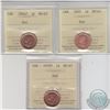 Image 1 : 1-cent 2004P, 2005, 2005P ICCS Certified MS-67 Red. 3pcs.