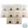 Image 1 : 1-cent 2006 Non Mag, 2007 Mag, 2008, 2009 Mag, 2009 Non Mag, 2010 Non Mag, 2011 Non Mag, 2011 Mag, 2