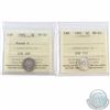 Image 1 : 5-cent 1900 Round 0 ICCS Certified VF-20 & 1902 MS-63. 2pcs