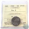 Image 1 : 5-cent 1926 Far 6 ICCS Certified F-15