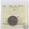 Image 1 : 5-cent 1996 Far 6 ICCS Certified MS-65