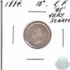 Image 1 : 10-cent 1884 EF-45. Traces of Mint lustre still present in this coin originally graded by Bob Armstr