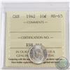 Image 1 : 10-cent 1942 ICCS Certified MS-65