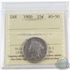 Image 1 : 25-cent 1900 ICCS Certified AU-50