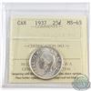 Image 1 : 25-cent 1937 ICCS Certified MS-65