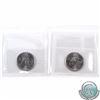 Image 2 : 25-cent 2007 Curling & 2007 Alpine Skiing both ICCS Certified MS-67. 2pcs