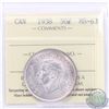 Image 1 : 50-cent 1938 ICCS Certified MS-63. Soft Frosty fields accented with attractive light toning. Choice 