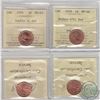 Image 1 : Canada 1-cent 1978 Double 8 ICCS Certified MS-65 Red & 1978 Double 978 MS-66 Red. 2pcs