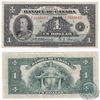 Image 1 : BC-2. 1935 Banque du Canada $1, Osborne-Towers, S/N: F3588813/C in VF condition. A well centered res