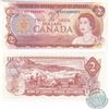 Image 1 : BC-47b. 1974 Bank of Canada $2, Crow-Bouey, Low Serial Number S/N: ARE0000071 in UNC Condition.