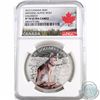 Image 1 : RCM Issue: 2015 Canada $20 Colourized Imposing Alpha Wolf NGC Certified PF-70 Ultra Cameo (Tax Exemp