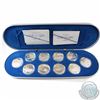 Image 1 : RCM Issue: 1990-1994 Canada Aviation Complete Sterling Silver 10-coin Set #1 in Deluxe Display Case 