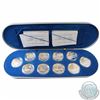 Image 1 : RCM Issue: 1995-1999 Canada Aviation Complete Sterling Silver Set 10-coin Set #2 in Deluxe Display C