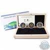 Image 1 : RCM Issue: 2010 Canada $5 Vancouver Olympic Fine Silver 3-coin Gold Plated Set (outer cardboard slee