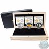 Image 1 : RCM Issue: 2014 Canada $20 Majestic Maple Leaves 3-coin Fine Silver Set in Deluxe Display Box. Inclu