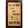 Image 1 : Framed Tecate Tahoe Bottled Beer Broadside (Union, Nevada)