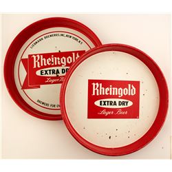 2 Rheingold Beer Trays