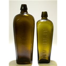 2 Dutch  African  Gin Bottles