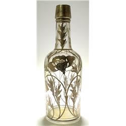 Back Bar with Floral Silver Overlay