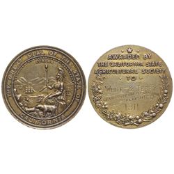 CA State Agricultural Society Medal, 1911