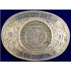 1878 Carson City Morgan Dollar Belt Buckle