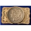 Image 1 : 1881 Morgan Silver Dollar Belt Buckle