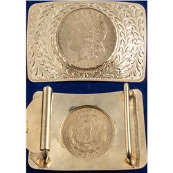 1921 Morgan Silver Dollar Belt Buckle