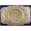 Image 1 : 1922 Peace Dollar Sterling Belt Buckle