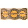 Image 2 : Gold Nugget Belt Buckle with Three Gold Coins