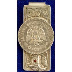 Mexican Coin Silver Sterling Money Clip